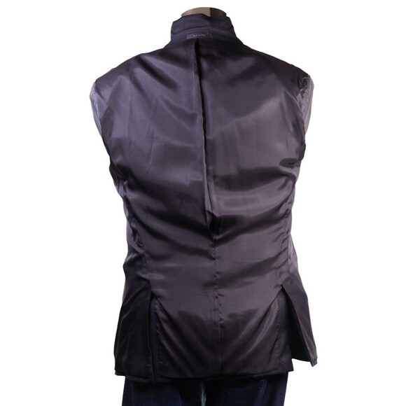 Calvin Klein 40R Black Solid Wool Two Button Sport Coat Blazer Jacket **MINT** - Picture 11 of 12